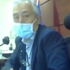 Alonso Arancibia Rodriguez, Juez Presidente del Tribunal Oral Penal de Viña del Mar con Escudo Facial - Octubre 2020