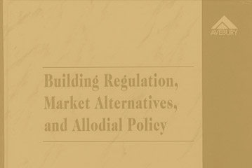 Building Regulation, Market Alternatives, and Allodial Policy