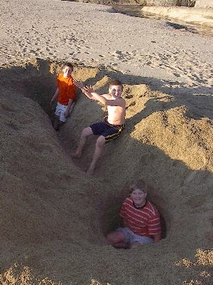 David at the beach in Algarrobo (March 1999)