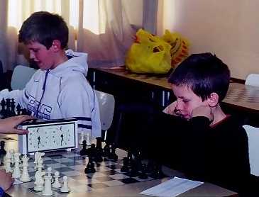 David y Daniel jugando en un torneo (agosto de 1999)