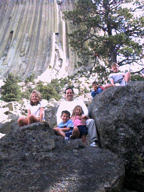 Devil's Tower with Dad & Kids [September 19, 2000]