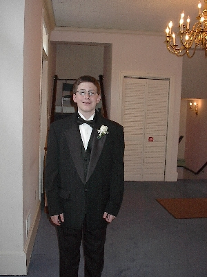 Josh in a tux