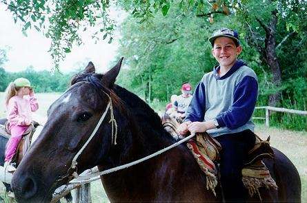 Joshua on a horse in La Nieve