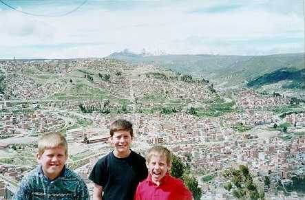 Kids near La Paz, Bolivia (Feb. 2000)