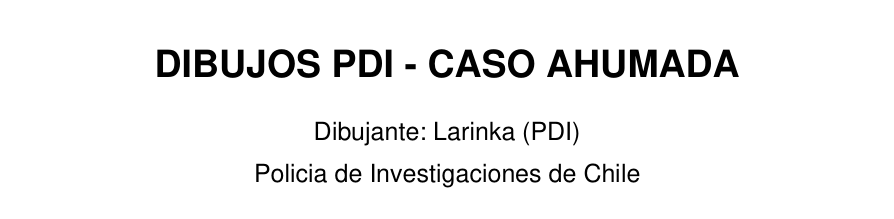 Portada Dibujos PDI, Caso Ahumada, Dibujante Larinka (PDI)